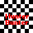 Red text 'Hunter Bunter' on black-and-white checkered background with animated distortion effects