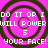 Pixelated text on a pink background with concentric brown circles, repeating 'DO IT OR I WILL POWER 5 YOUR FACE!' in four quadrants.