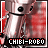identical pixelated icons showing a metallic robot-like figure with red background and text at bottom