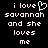 Pixelated text on black background with a light blue heart symbol replacing the 'o' in 'love', displayed as two side-by-side static frames.