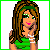 Animated contact sheet showing a pixel-art character in various poses with green text phrases about jealousy and being called 'hoe'