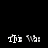 Pixelated text and abstract colorful shapes on a black background with visible digital noise.
