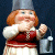 A pixelated garden gnome with red hair and a gray hat holds a silver bucket, standing against dark blue background next to green text reading "Original Icons .com".