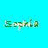 Animated icon with green pixelated text on cyan background, showing sequential changes in lettering and a small rectangular element.