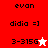 Pixel art with red, white, and pink backgrounds displaying text 'evan', 'didia =]', and '3-315G' alongside star symbols in different states