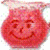 A red Kool-Aid Man character with a smiling face and white hat, surrounded by text reading 'don't be all up in my KOOL-AID' on a white background.