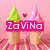 Pixelated image of two ice cream cones with green and pink scoops, a small red heart above them, on a striped surface.