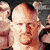 Pixelated static image of a bald man with short hair on the sides, wearing a red shirt and dark jacket, surrounded by other figures in a crowded scene.