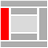 Static graphic with red vertical bar on left, gray horizontal bars top and bottom, and central gray panels divided by white lines.