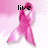 Four- of pink breast cancer awareness ribbons with pixelated text overlays: live, laugh, love, and a blank
