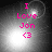 Four- of identical pink text 'I Love Jon <3' over grayscale nebula-like background with bright central light, each showing slight variation in light position and halo detail