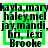 Green square with white border contains black text listing names: hayla, mary, haley, mel, jay, mandi, bri, lexi, Brooke.