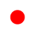 Static 50x50 pixel buddy icon featuring a solid red circle centered on a white background with gray top and bottom borders.