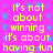 Pixelated yellow text on a bright pink background with scattered blue dots, repeating the phrase "It's not about winning it's about having fun" in a