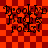 Red and dark red checkered background with black text reading "Brooklyn Heights rolls!" in four identical arranged in a