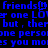 Blue pixelated text on black background with repeated phrases and a small blue icon symbol.