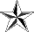 star-shaped icons in varying sizes and grayscale gradients, some with visible pixelation or distortion