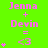 Green background with pink text and symbols showing 'Jenna + Devin = <3' repeated in three , each displaying different symbol variations