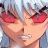 A pixelated anime-style character with silver hair and red eyes appears on the left side of a contact sheet, while the right side displays text "Anime IM" above "COM" on a black background.