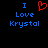 Two side-by-side pixel art display identical blue text with a red heart symbol replacing the word 'love' in the left