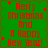 Green background with red text reading 'Merry Christmas And A Happy New Year!' and small red star-like shapes scattered across the image.