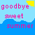 Pixel art graphic with pink text 'goodbye sweet summer' on blue water, 'HELLO drama' on light blue background, yellow and blue geometric shapes.
