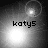 Four grayscale display a bright light source with the text 'katy5' beneath it, each showing different lens flare effects and positioning