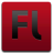 Red square icon with dark gray gradient letters F and L centered on a solid red background.