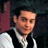 Static 48x48 pixel icon showing a person in formal attire with dark hair and light skin, set against a dark background with a red vertical element on the left.