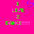 A bright pink background displays green pixelated text reading "I LIVE 2 DANCE!!!!!" with a purple pixelated heart symbol above the text on the left side.