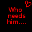 Red pixelated text and heart symbol on black background, two identical side-by-side displays with ellipses.
