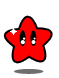 Nine star-shaped icons with cartoon eyes and small white sparkles, arranged in a on gray background