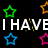 Black background with colorful star shapes and fragmented text reading "I HAVE Obsessed Can u Twilight fix me? Disorder Mady" in white and yellow fonts.
