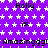 Purple background with white star pattern and repeated black text 'Holly is Amazinggg! Holly is Amazinggg! Holly is Amazinggg!' in pixelated font.