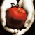 Four show hands holding a red apple with text above each ; the top-left reads "Do I", top-right "do I do?", bottom-left "-Edward", and bottom-right "Cato"