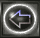 Four square display a left-pointing arrow icon with a glowing circular border; the rightmost lacks the outer glow