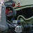 A pixelated image of a military vehicle with red text changing