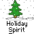 Animated holiday-themed contact sheet showing a character interacting with snow-covered trees and ornaments across 12 frames.