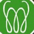 Green background with white abstract line art; text elements 'mona-vie', 'experience the difference' in green pixelated font on black outlines.
