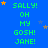 Blue background with green text reading "SALLY! OH MY GOSH! JANE!" repeated in a pattern, scattered yellow and gray stars