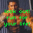 A muscular man in a striped background with green text overlays warning about an animal on the loose.