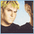A 2x2 contact sheet of four pixelated character portraits from an animated AIM buddy icon, each with distinct facial features and expressions against a light blue background.