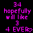 Pixelated pink text on black background with repeated phrases and a heart symbol, showing identical static content across observations.
