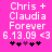 Pixelated text on bright pink background with animated heart symbols changing position.