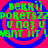 Green text on red background with blue concentric circles, displaying 'berkii', 'poketszzz', 'u no3 u', and '!want tit!' in pixelated font.