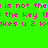 Green background with pink pixelated text repeating phrases and a cyan heart symbol in the center.
