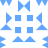 Blue pixelated shapes on white background: two central squares, four corner triangles, and four edge triangles forming a symmetrical pattern.