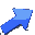 Blue arrow icons in various styles and orientations displayed on a gray background.
