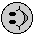 A 4x3 grid of pixelated animated buddy icons showing various stick-figure and smiley-face expressions with motion effects, all in black-and-white on a gray background.