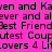 Pixelated text on a bright pink background repeats phrases like 'Kaven and Kaven' and 'Best Friend' in black block letters.